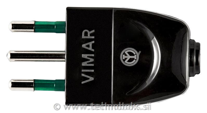 Vtikač axial 10A črn