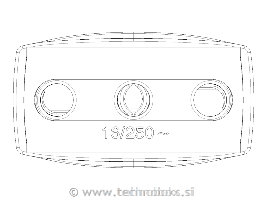 Vtičnica axial 16A P17 črna