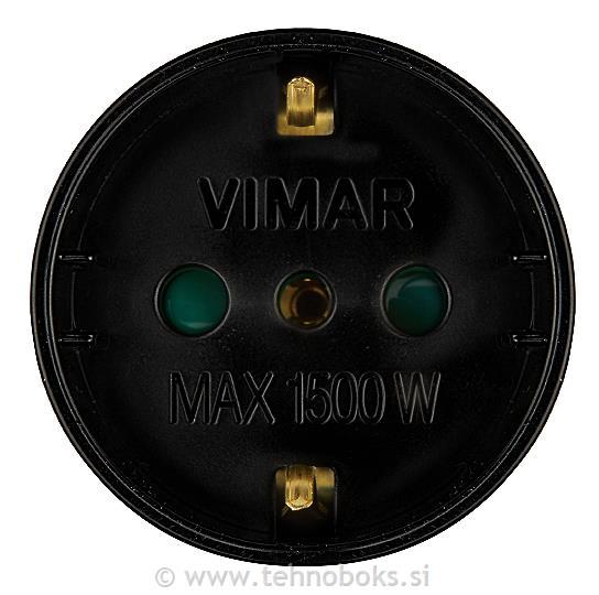 Adapter S17 + P30 vtičnica črna