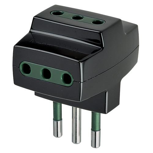 Multi-adapter S11 + 3P11 vtičnica črn