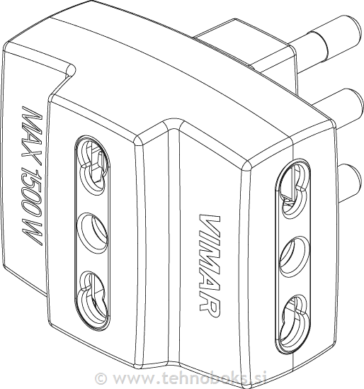 Multi-adapter S17 + 3P17/11 črn