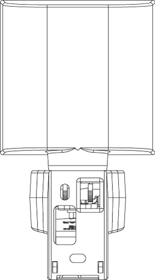 Doza vrtljiva 2M bela