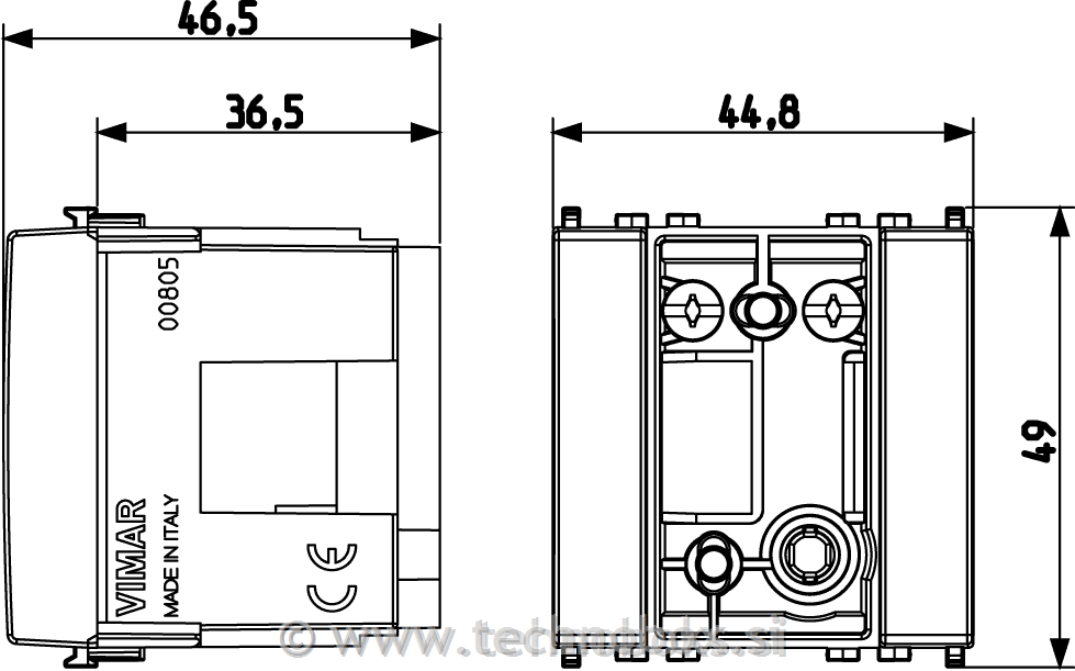 Adapter za vrtljivo dozo bel
