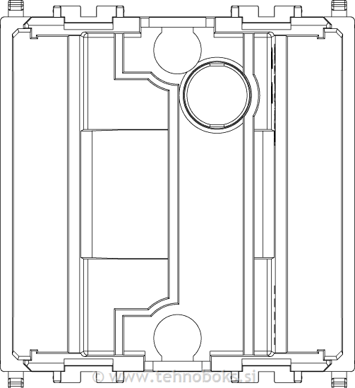Adapter za vrtljivo dozo bel
