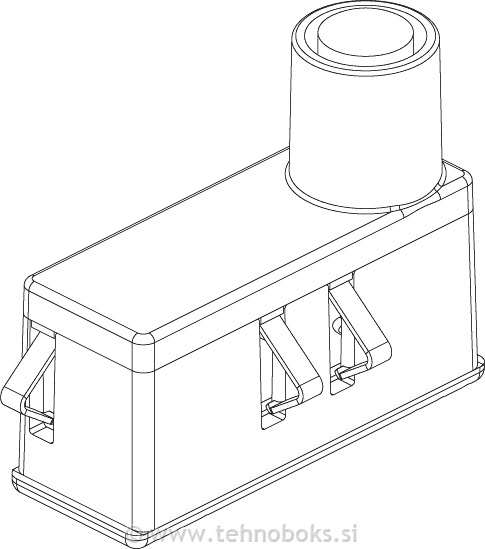 Tlivka LED ožičena 110-250V 0,5W oranžna