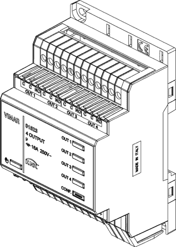 Aktuator 16A 4x izhod 01523
