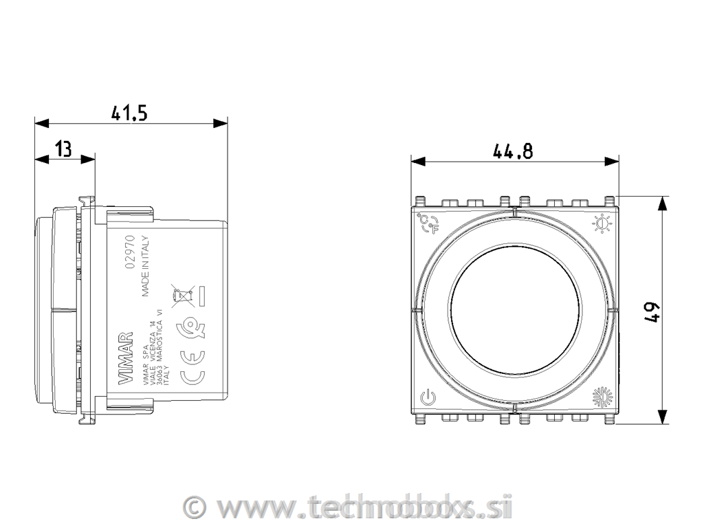 Termostat digitalni 2M rotacijski antrac