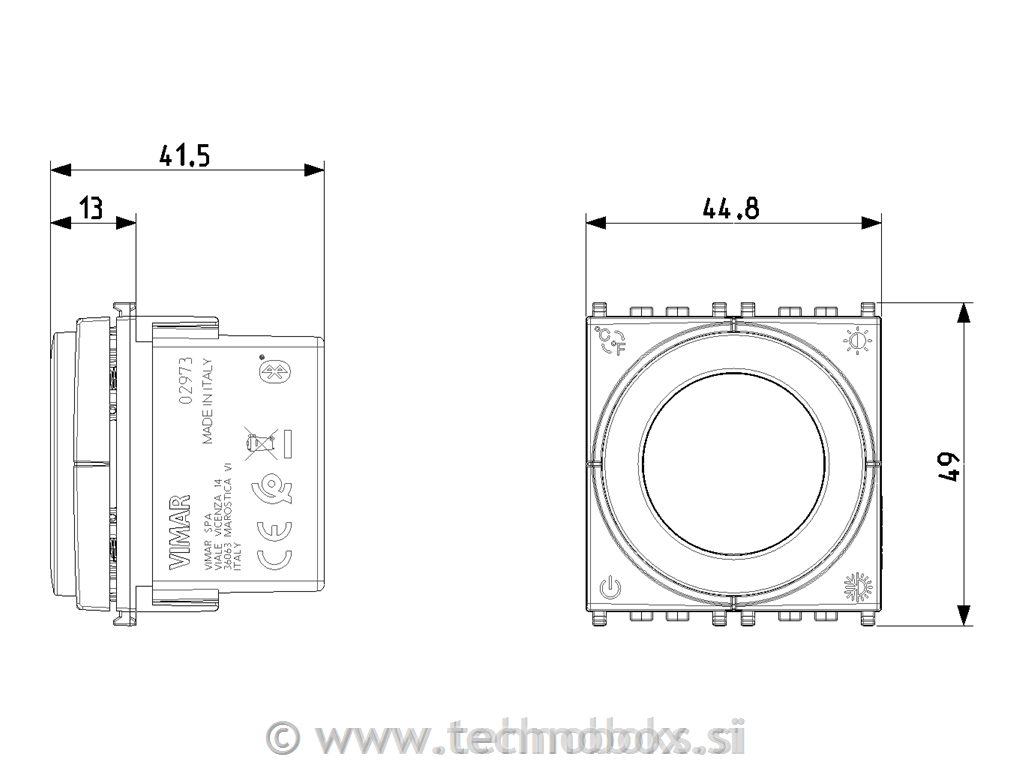 Termostat digitalni 2M rotac.Wi-Fi