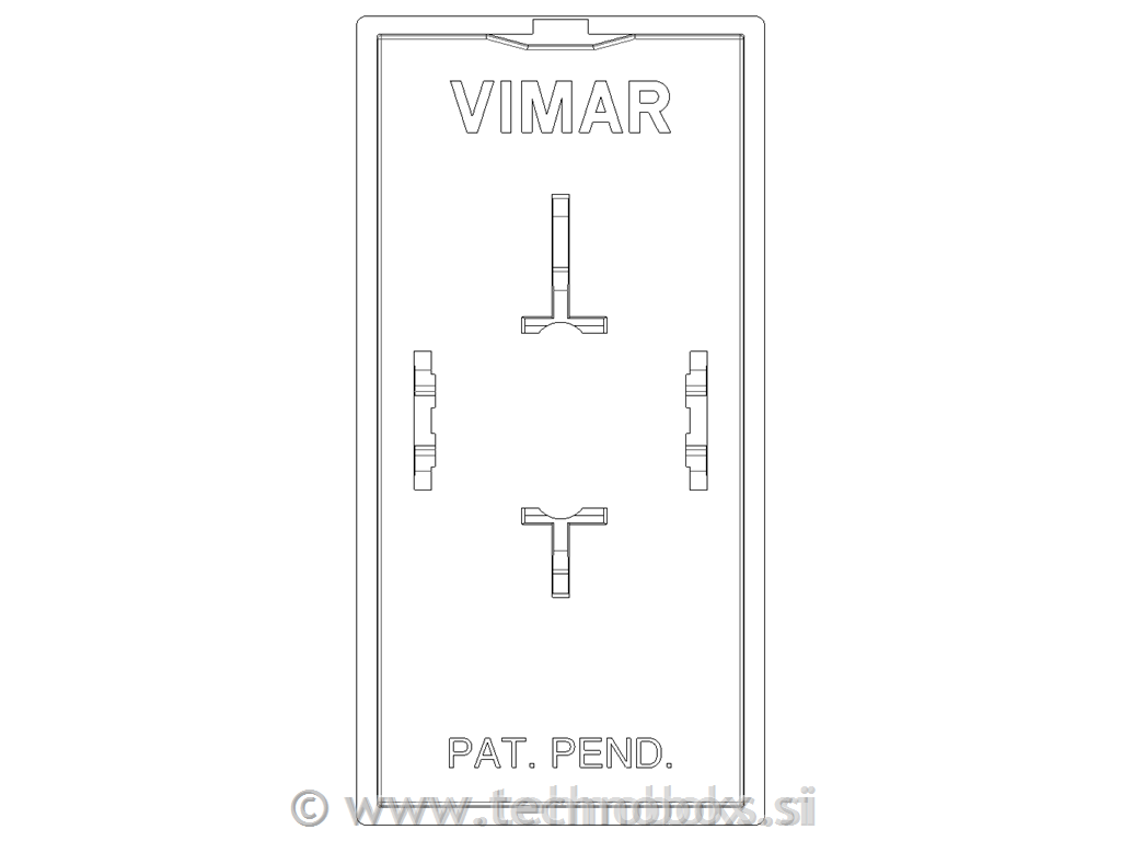 Tipka stikala 1M bela