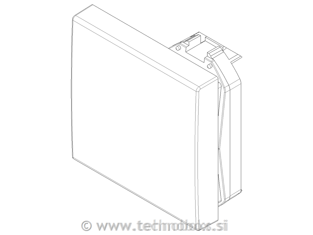 Tipka stikala 2M bela