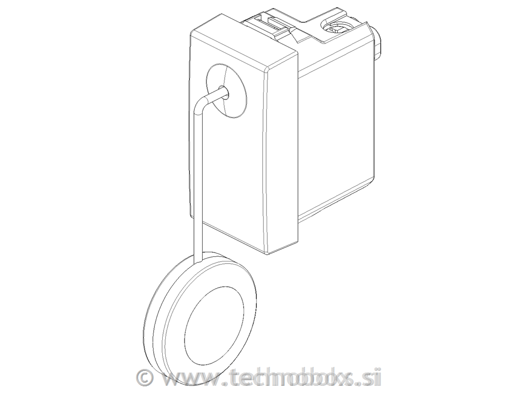 Tipkalo 1M z vrvico belo