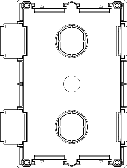 Doza p/o zun. enote 1M video domofonija