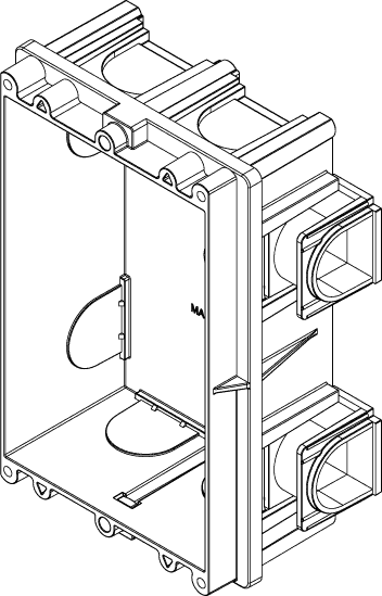 Doza p/o zun. enote 1M video domofonija