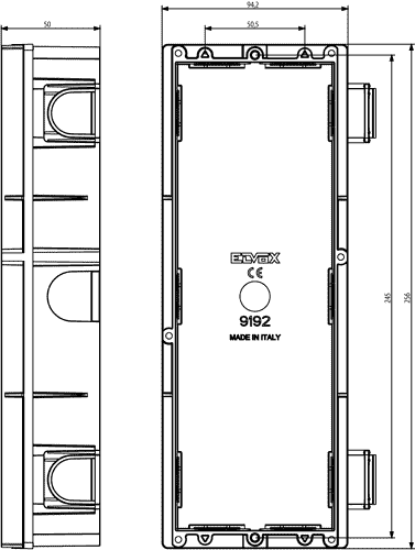 Doza zunanje enote 2m P/o