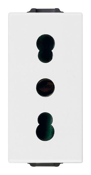 Vtičnica EURO 220V 1M, bela 09203