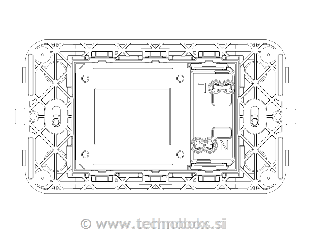 Vtičnica za brivnik 230V bela
