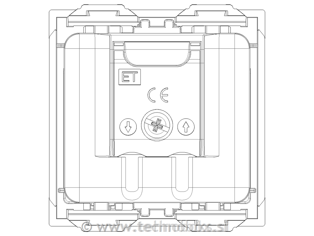 Vtičnica TV-FM-SAT 3 izhodi bela