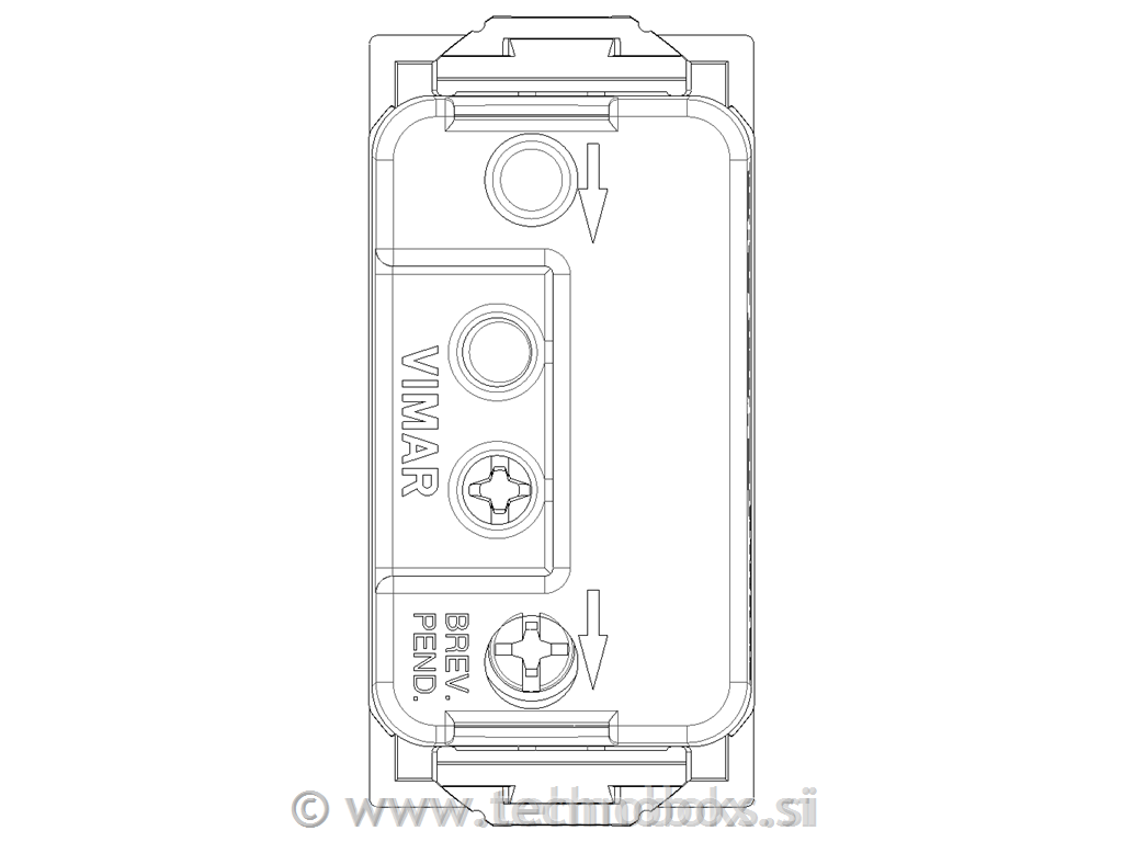 Vtičnica enojna TV IEC bela