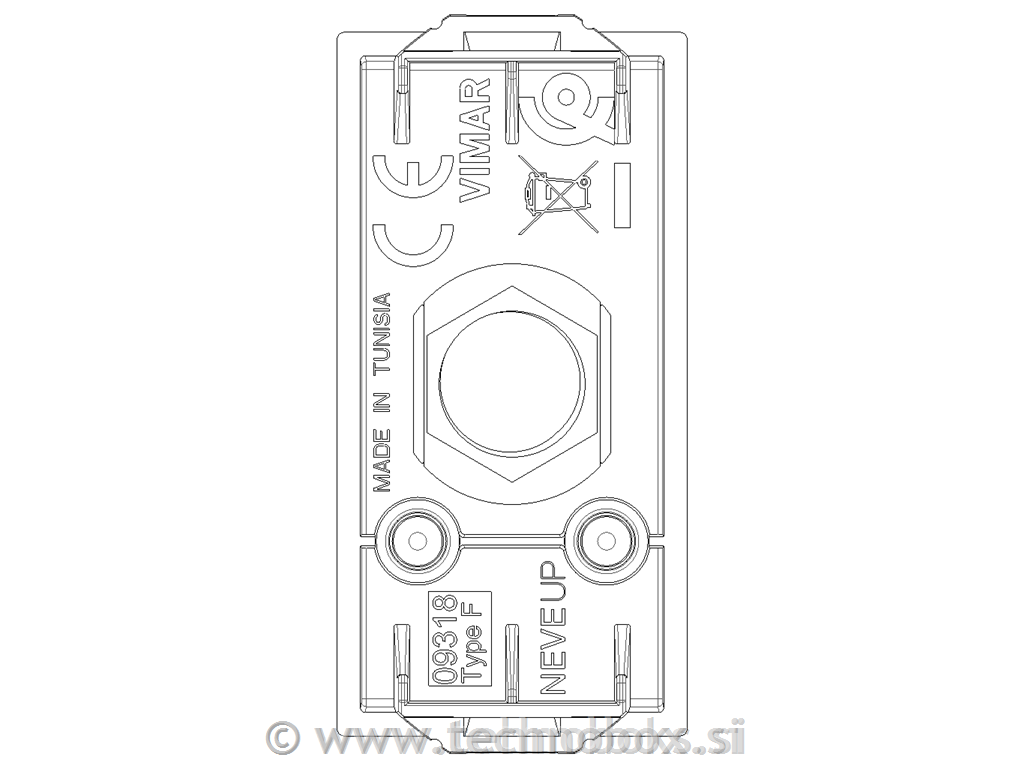 Vtičnica TV-F konek. 1M bel