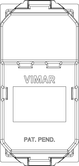 Tel. vtičnica RJ12 6/6 bela