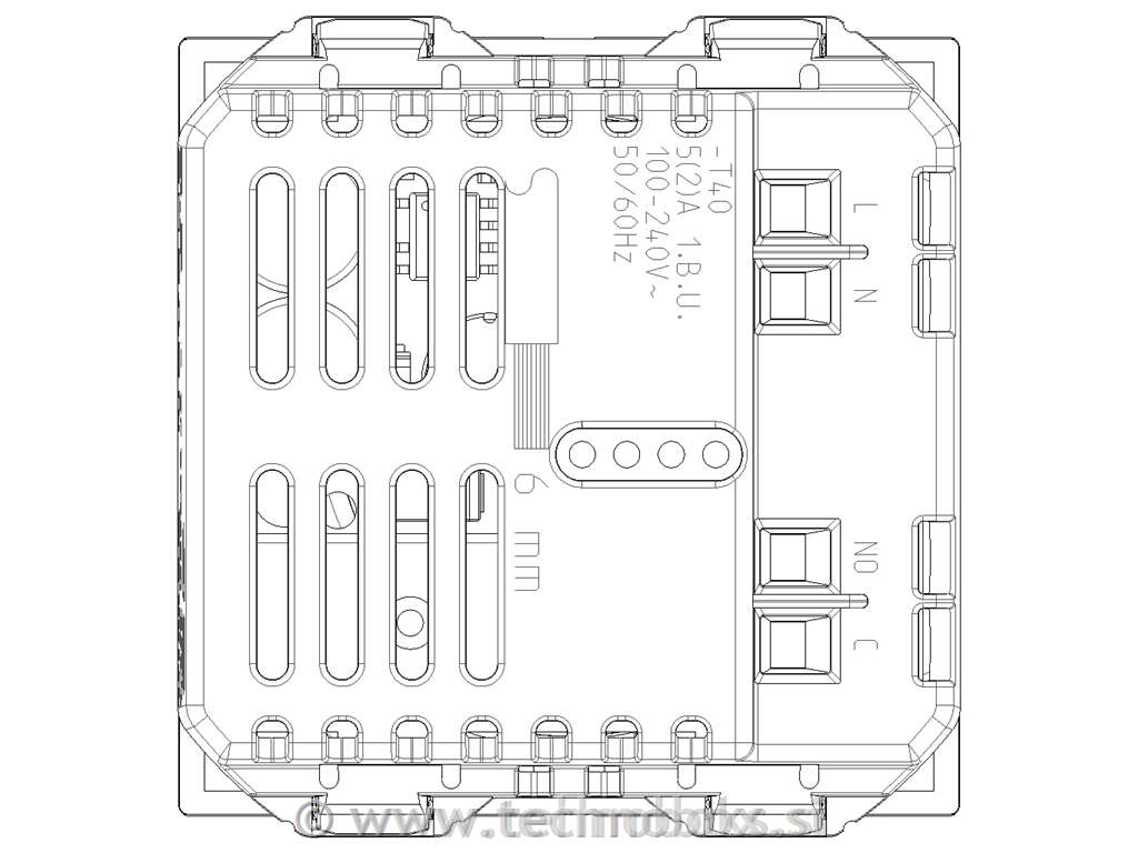 Termostat digitalni 2M rotacijski bel