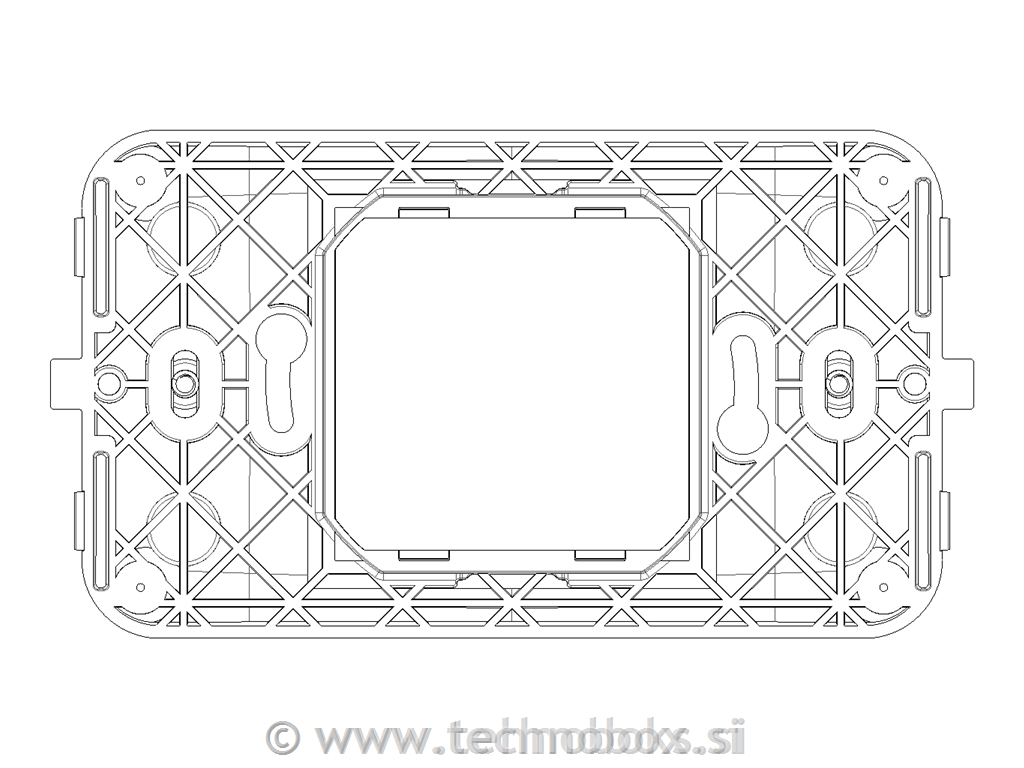 Nosilni okvir 2/3M z vijaki 9606