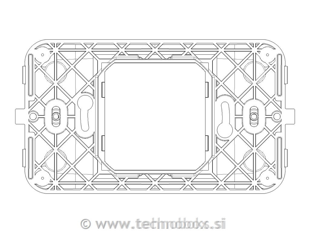 Nosilec navpični 2M+vijaki
