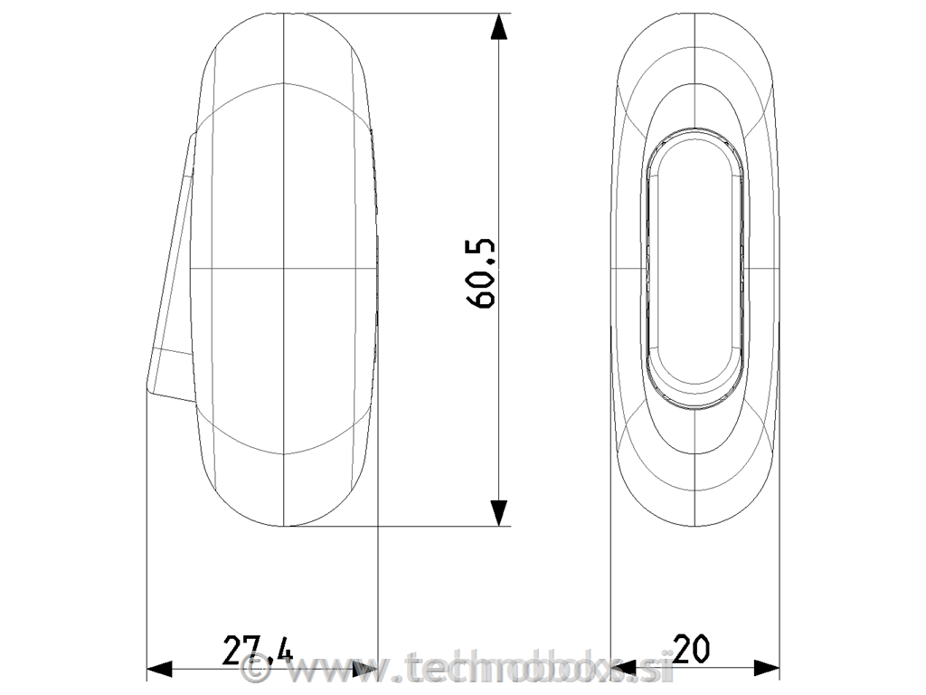 Stikalo linijsko 16A bel