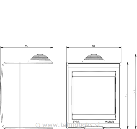 Ohišje IDEA IP55 2M