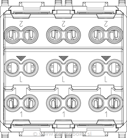Stikala izmenično 3x1M 20AX 14007
