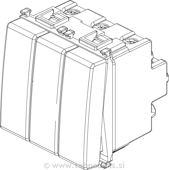 Stikala izmenično 3x1M 20AX 14007