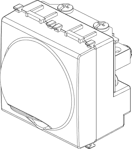 Priključek fiksni 20A beli
