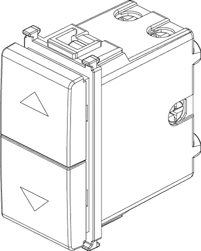 Stikalo 1-0-2 za rolete 1M 14060