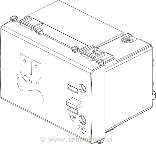 Vtičnica za brivnik antib. 14290.AB