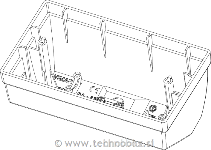 Ohišje namizno belo 4M 14784