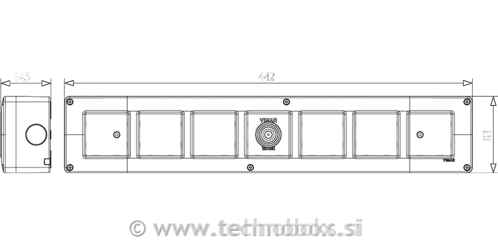 Ohišje n/o 14M 7x2M 14817