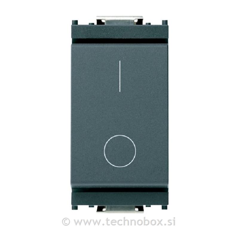 Stikalo navadno 2P 16A 1M siv 16016