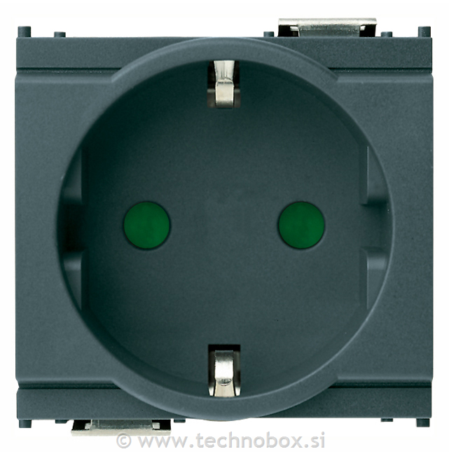 Vtičnica šuko 2M 230V 16208 modul
