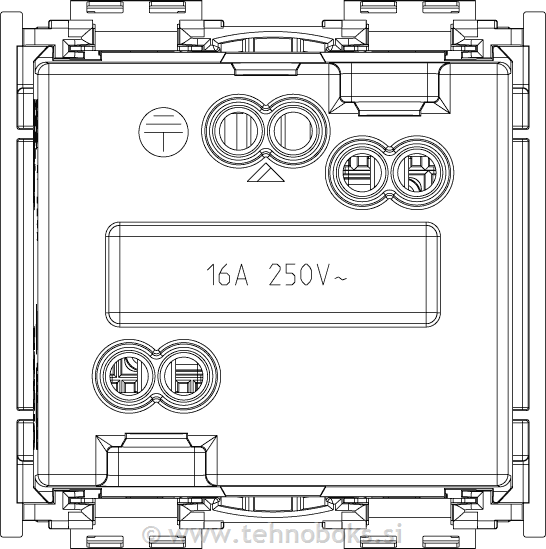 Vtičnica 2M modul 16209