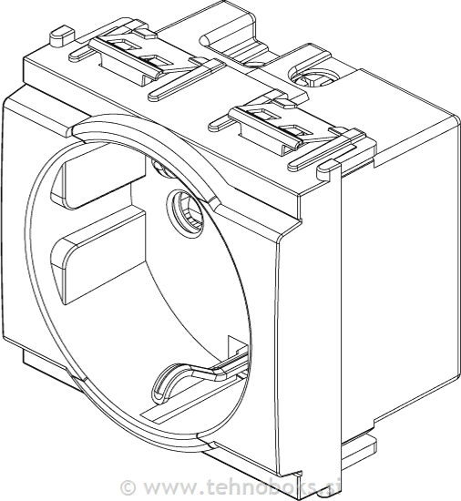 Vtičnica 2M modul 16209