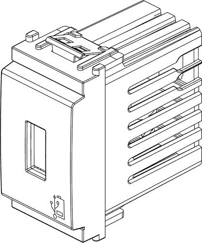 Vtičnica USB 5V 1,5A 1M črna 16292
