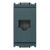 Vtičnica modul RJ11 telefonska 6/4 črna