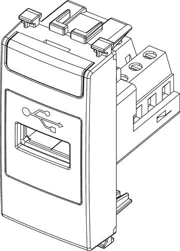 Vtičnica USB 1M podatkovna,atracit 19345