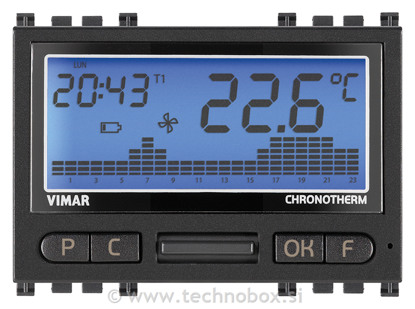 Termostat digitalni 3M siv 19446