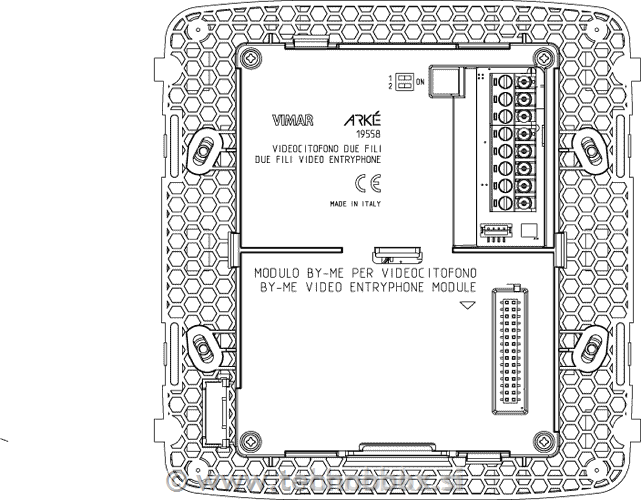 3,5 in Due Fili video entry unit