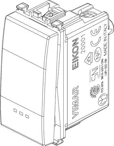 Stikalo navadno 1M sivo 20001