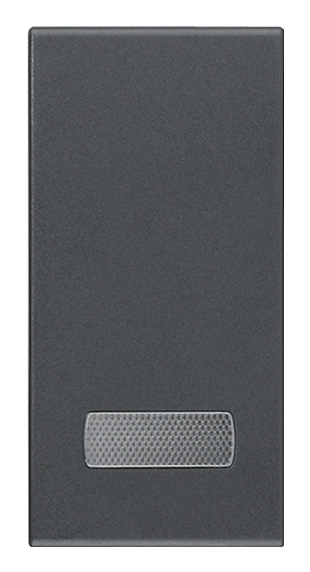 Tipka osvetljena 1M siva 20026