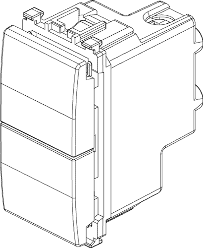 Tipkalo 2xNO 10A 1M 20066