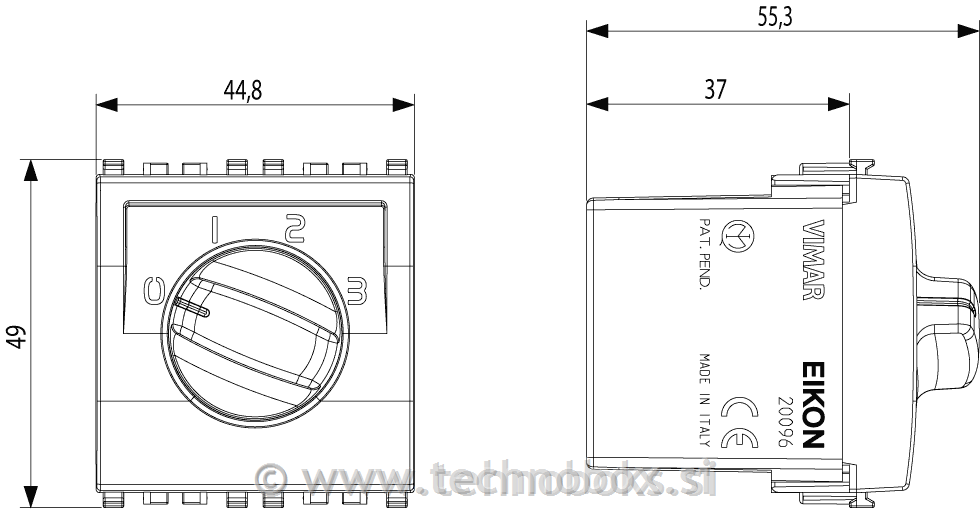 Regulator za ventilacijo 2M 3.stop.antra