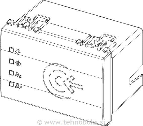 Zunanji čitalec kartic KNX sivi 20457